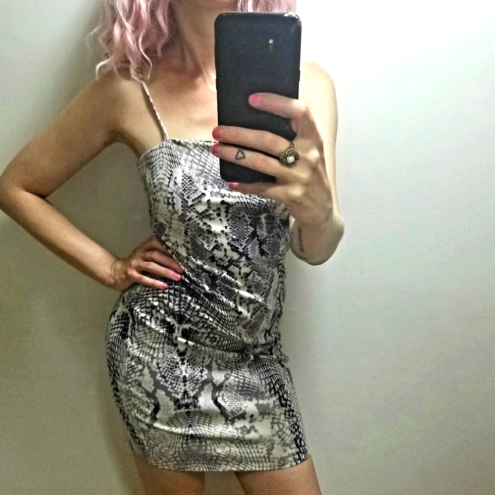 Snakeskin Mini Dress - Picture 2 of 3